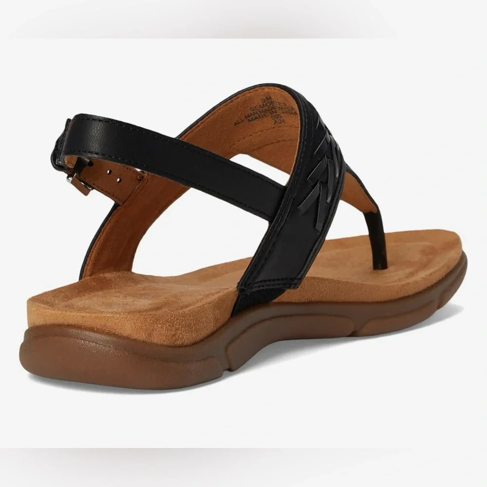 Easy Spirit Monte black patent sandals women’s 7 NEW